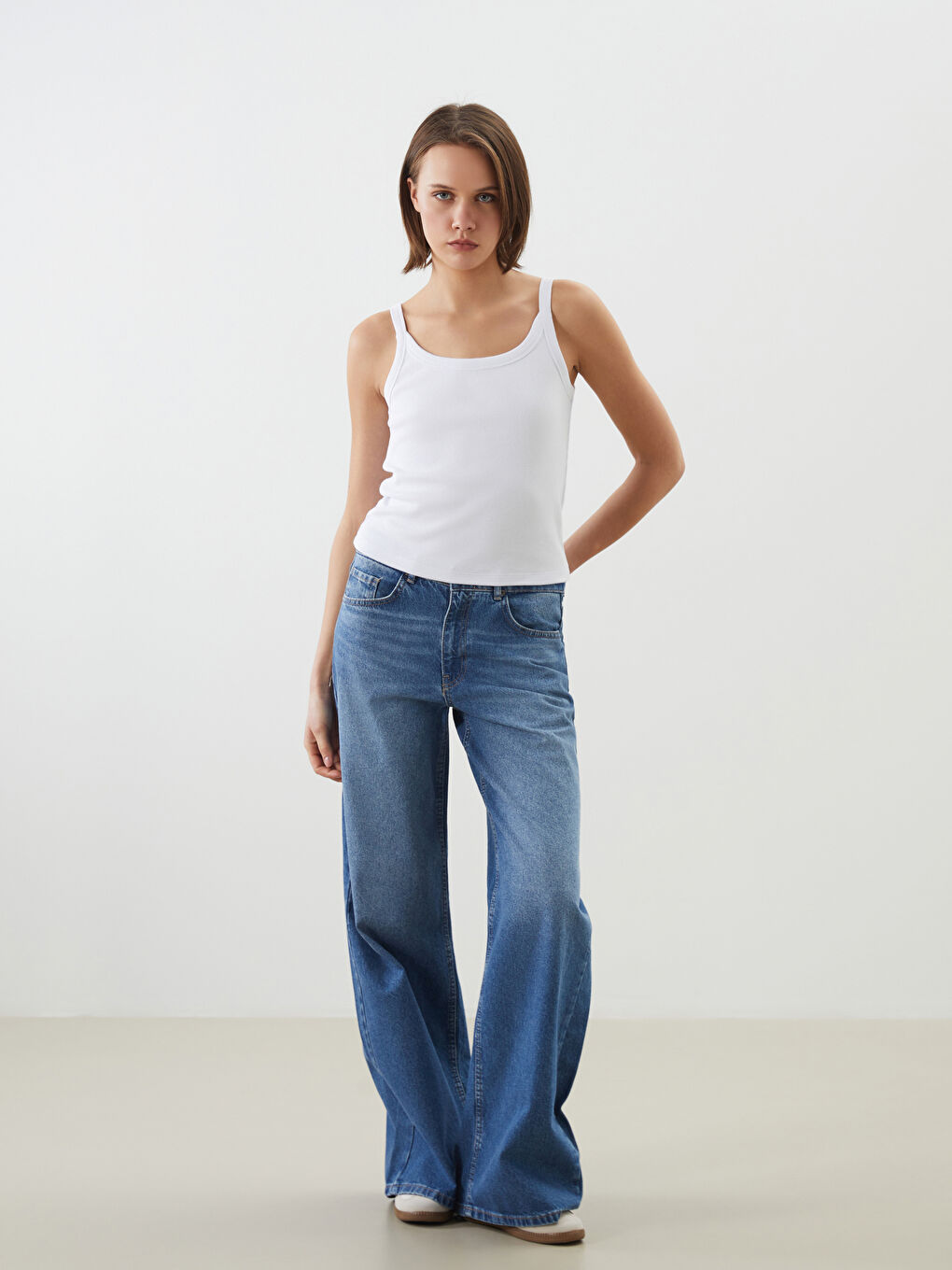 Wideleg Women's Jeans -S5LR07Z8-507