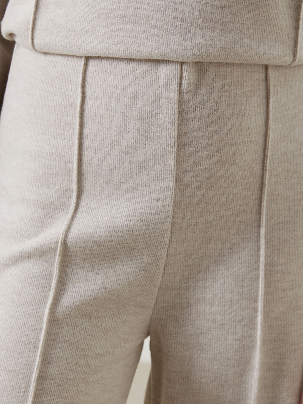 Wide Leg Women Trousers With Elastic Waist -S5LR27Z8-CR8