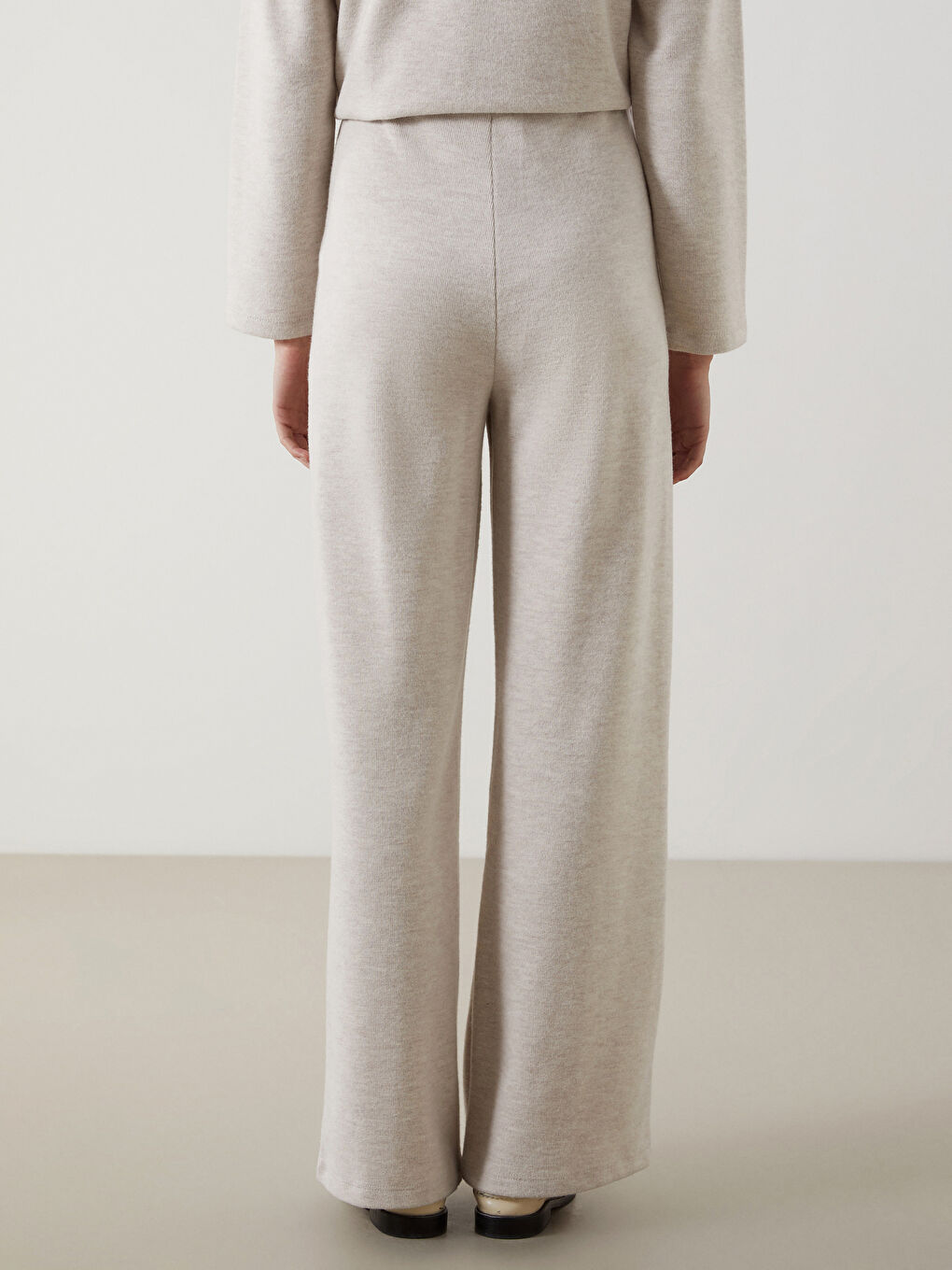 Wide Leg Women Trousers With Elastic Waist -S5LR27Z8-CR8