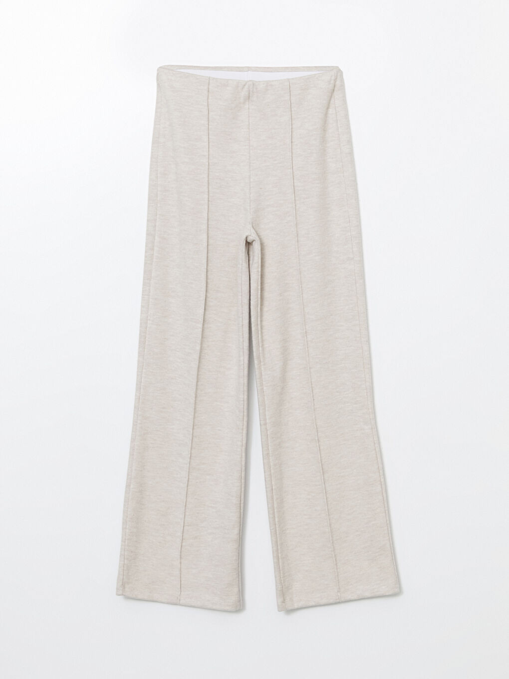 Wide Leg Women Trousers With Elastic Waist -S5LR27Z8-CR8