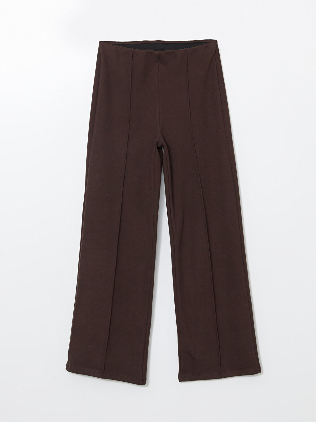 Wide Leg Women Trousers With Elastic Waist -S5LR27Z8-D2N