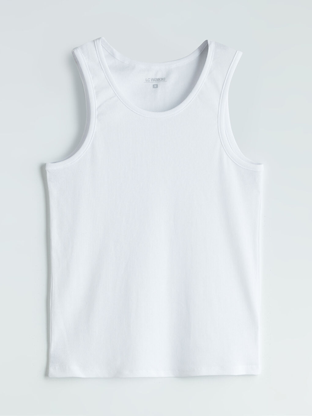 LC WAIKIKI U Neck Men's Ribbed Vest 2 Pack -W5AH59Z8-VC4
