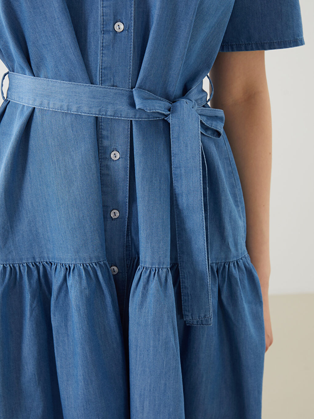Woman INDIGO Denim Dress -S5LR76Z8-H45