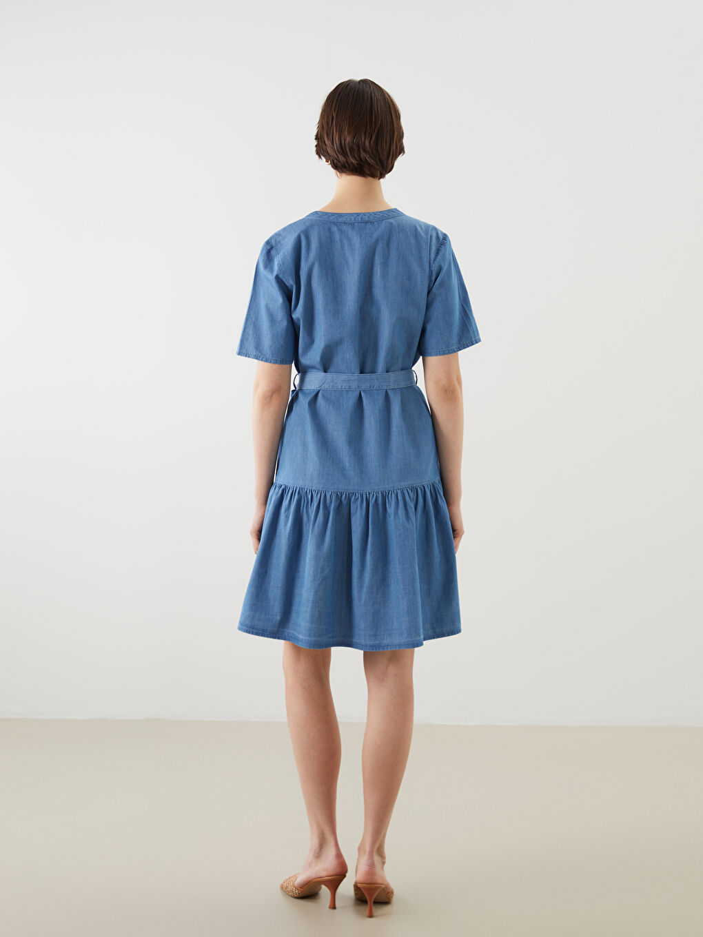 Woman INDIGO Denim Dress -S5LR76Z8-H45