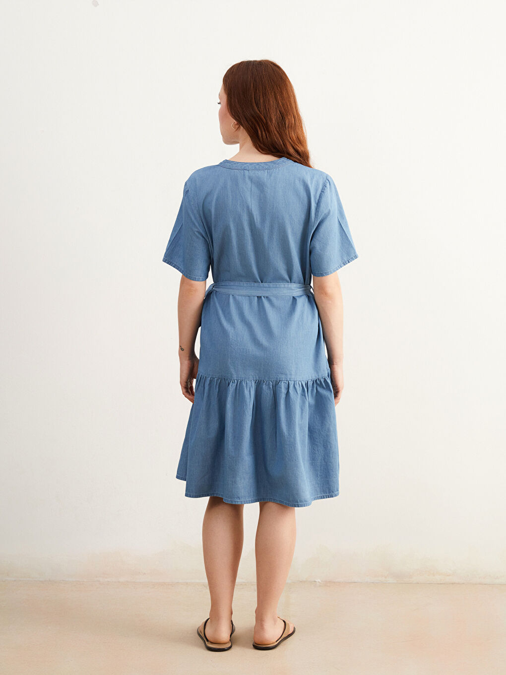 Woman INDIGO Denim Dress -S5LR76Z8-H45