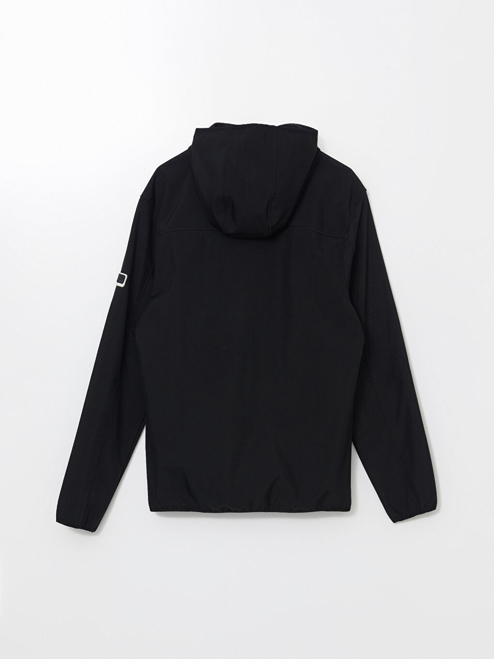 Siyah Standart Kalıp Kapüşonlu Erkek Mont-7