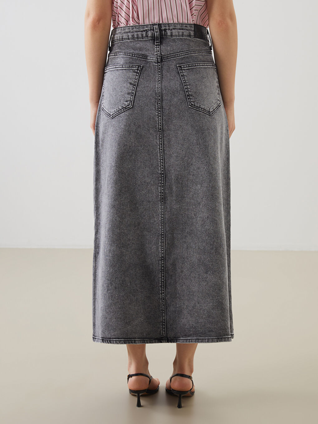 Regular Fit Denim Skirt -S5LS25Z8-CWF