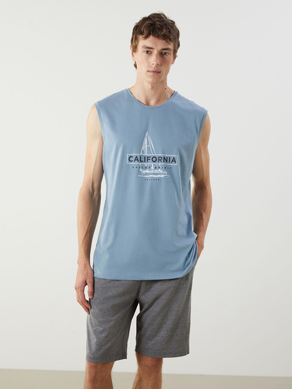Regular Fit Men's Short Pyjama Set -S5LS37Z8-R0V
