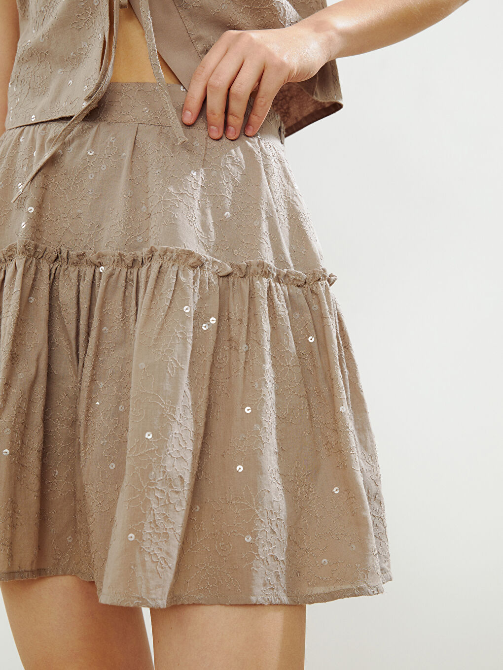 Woman BEIGE Skort -S5LS89Z8-D6H