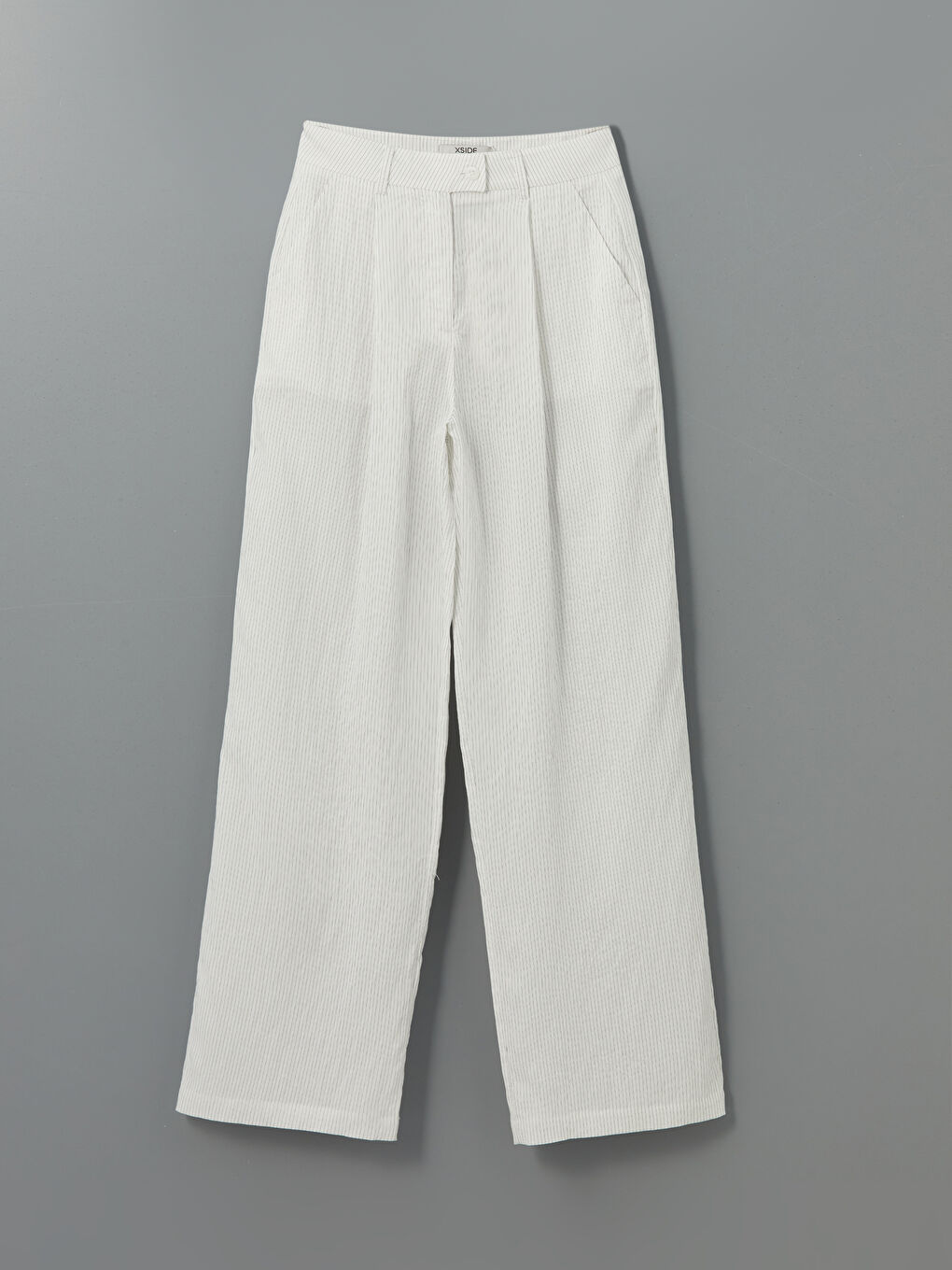 XSIDE Široke Prugaste Ženske Pantalone -S5LS93Z8-R9J