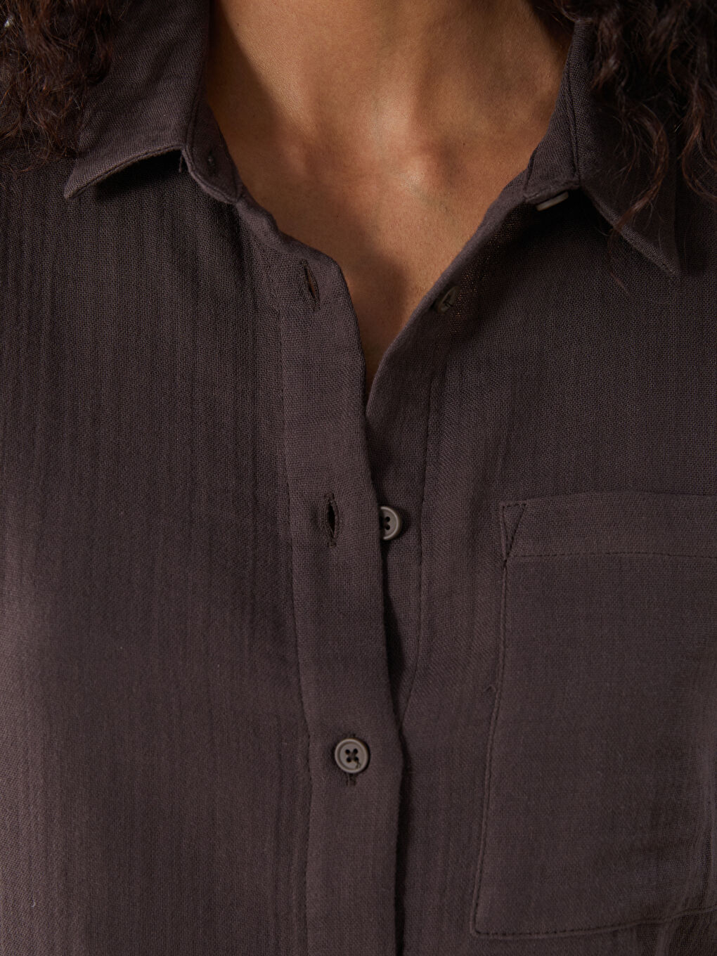 XSIDE Regular Fit Muslin Women's Shirt -S5LS95Z8-D2N
