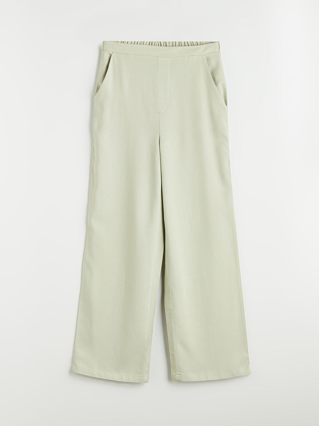 Women's Elastic Waist Linen Blend Trousers -S5LS99Z8-VB6