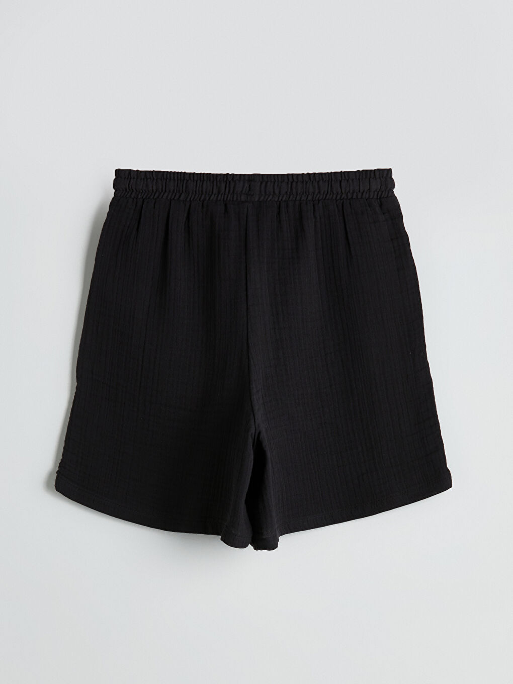 Шорты из текстурированного муслина с эластичным поясом для Женское-5