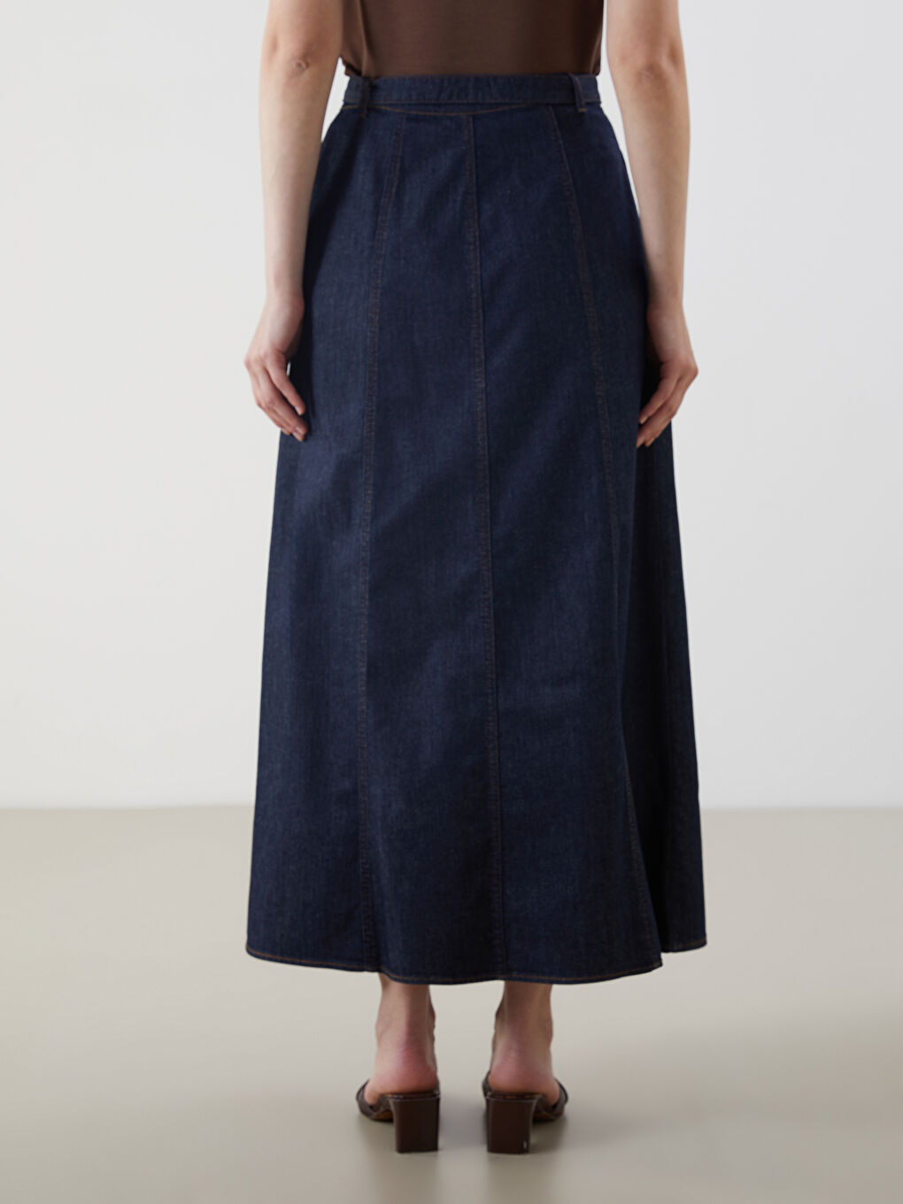 Woman INDIGO Denim Skirt -S5LT20Z8-309