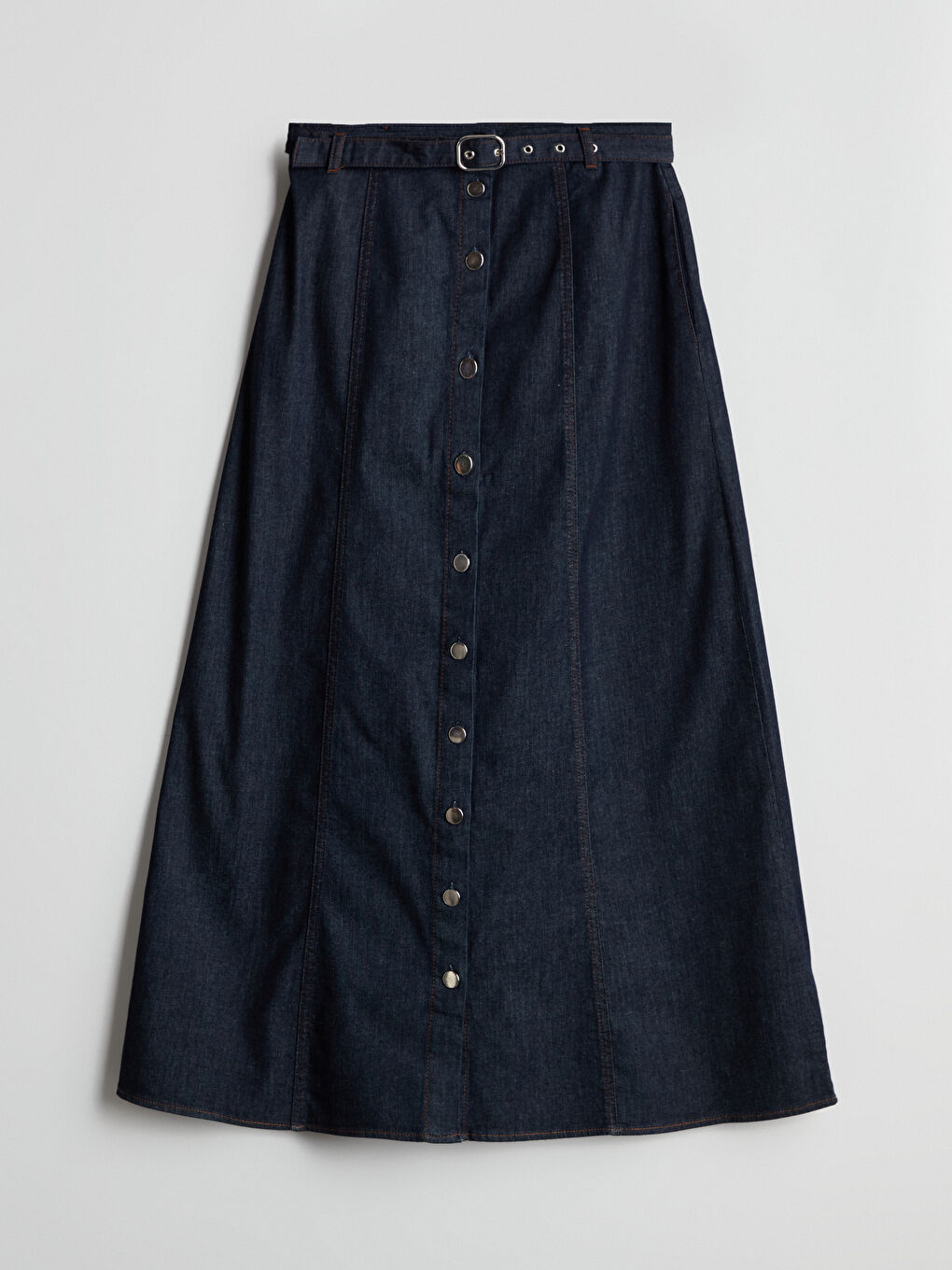 Woman INDIGO Denim Skirt -S5LT20Z8-309