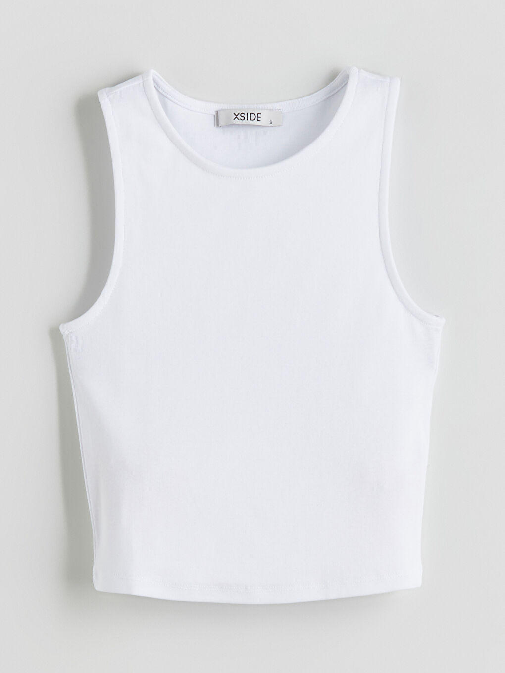 Woman WHITE Crop Top -S5LT60Z8-Q6K