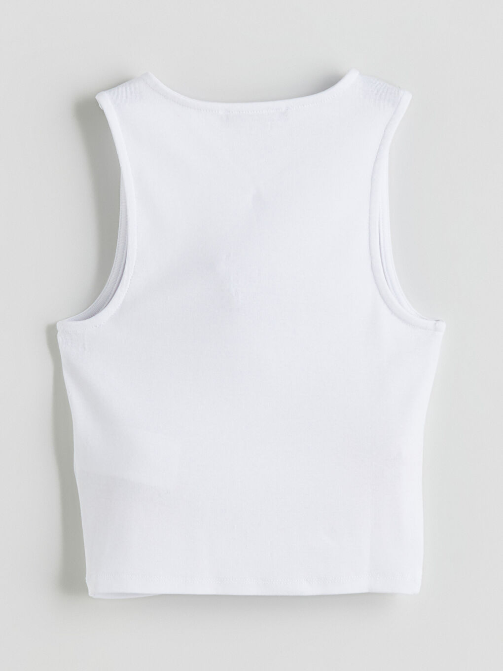 Woman WHITE Crop Top -S5LT60Z8-Q6K