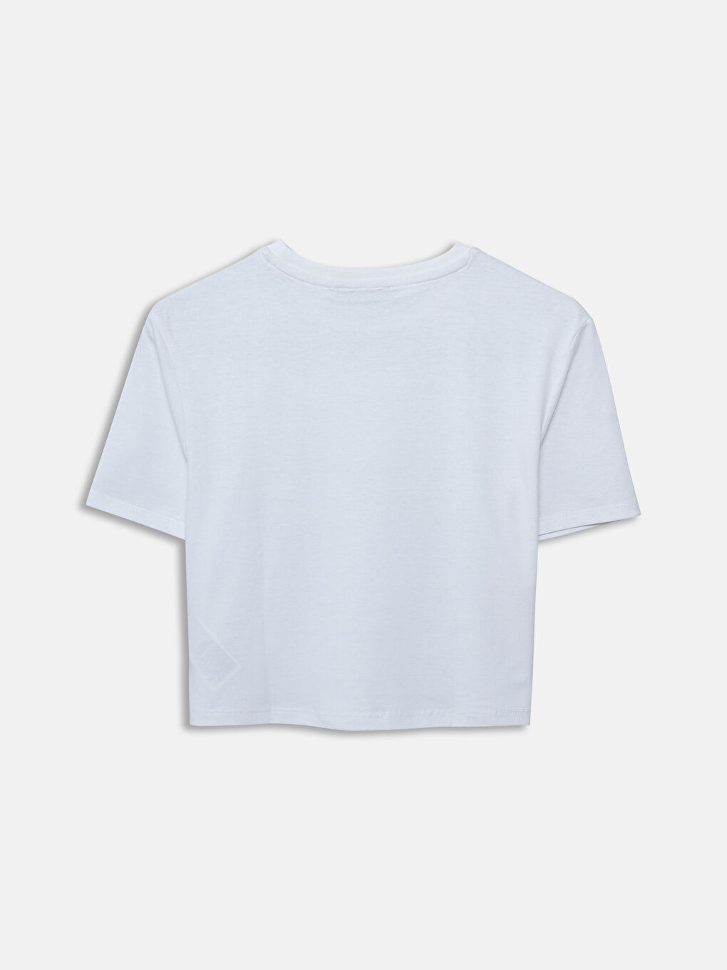 Crew Neck Printed Women's Crop Top -S5LT61Z8-Q6K