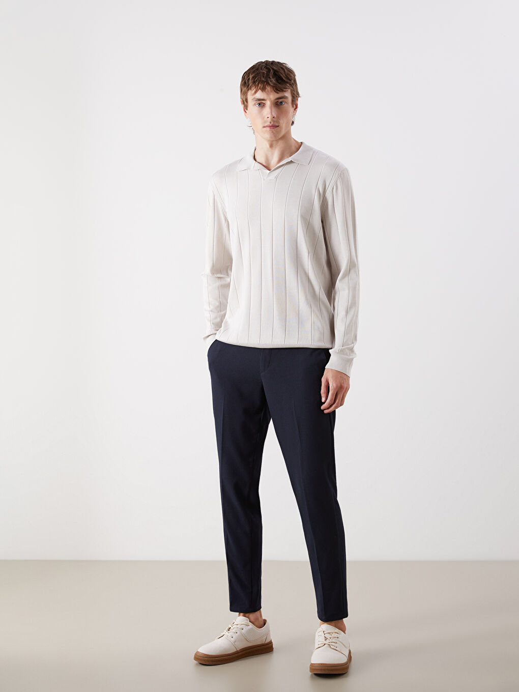 Polo Neck Men's Knitwear Sweater -S5LT97Z8-YVP