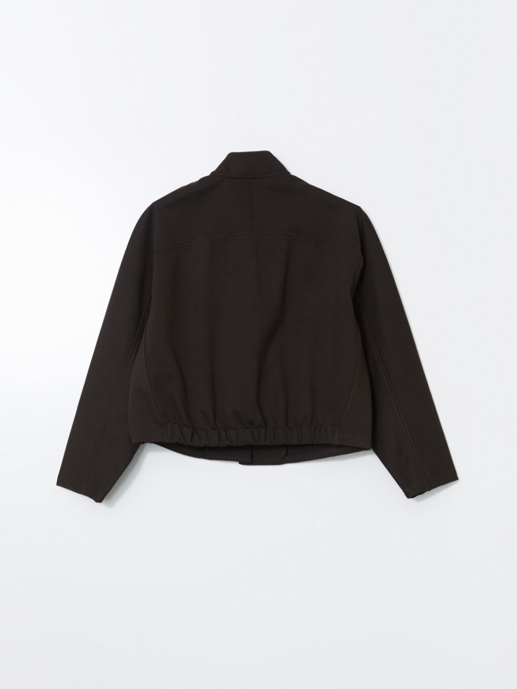 Kahverengi Dik Yaka Kadın Ceket-5