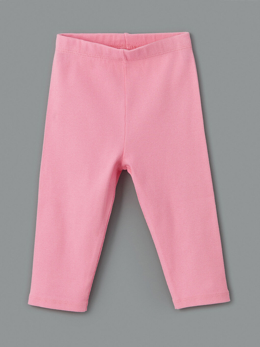 Pembe Beli Lastikli Kaşkorse Kız Çocuk Tayt