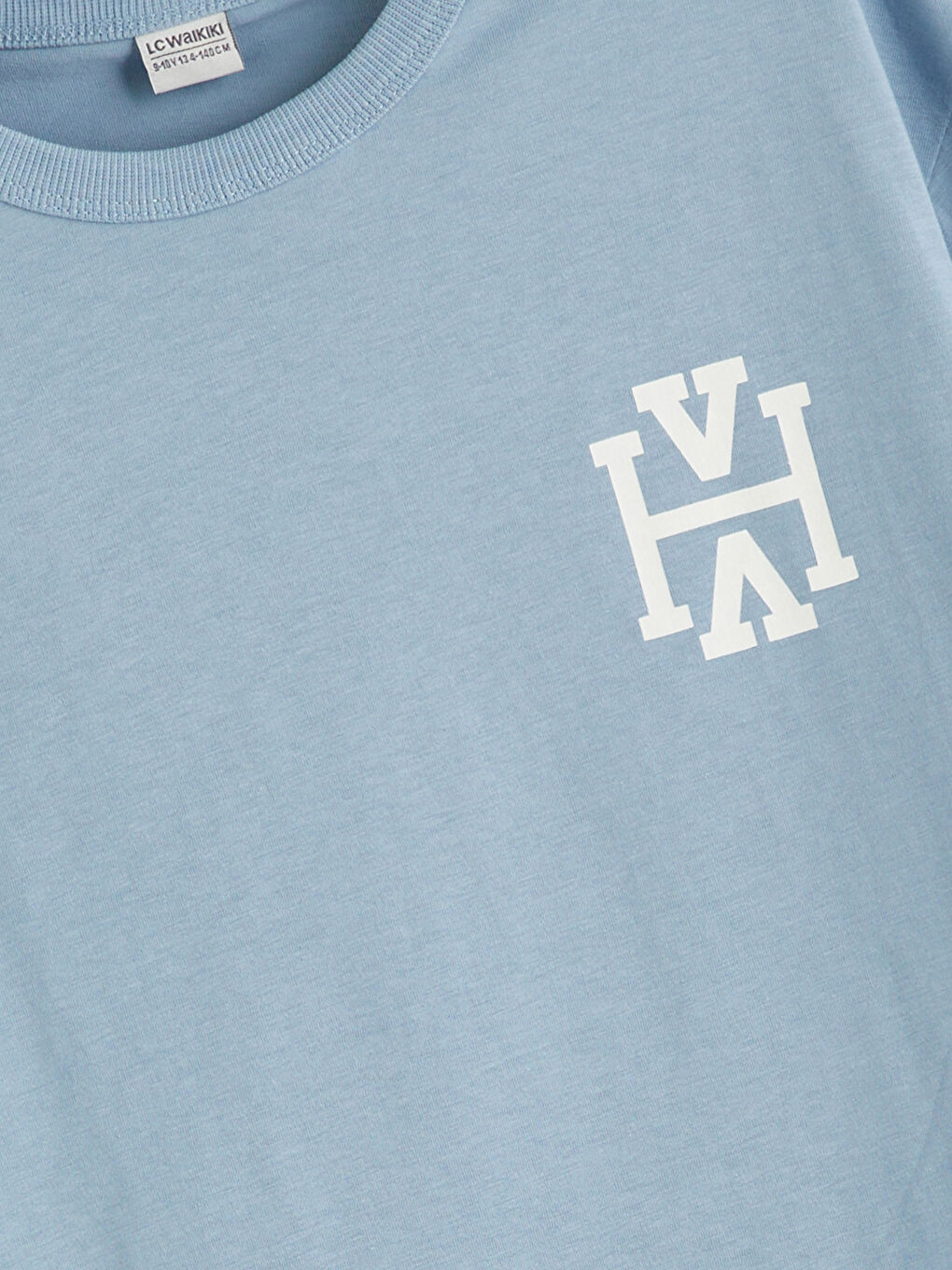 Mavi Bisiklet Yaka Erkek Çocuk Tişört-4