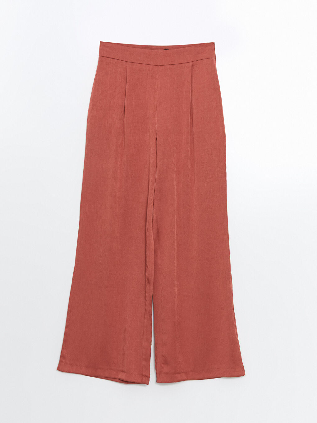 Elastic Waist Wide Leg Women's Trousers-5