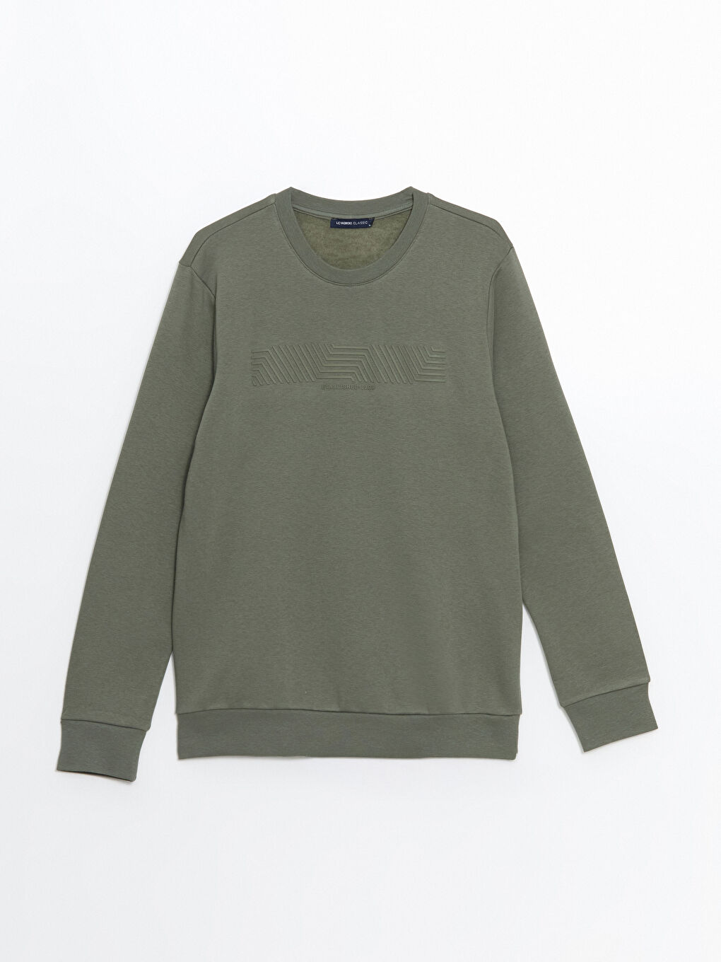 Crew Neck Printed Men's Thick Sweatshirt -S5LV18Z8-SQS