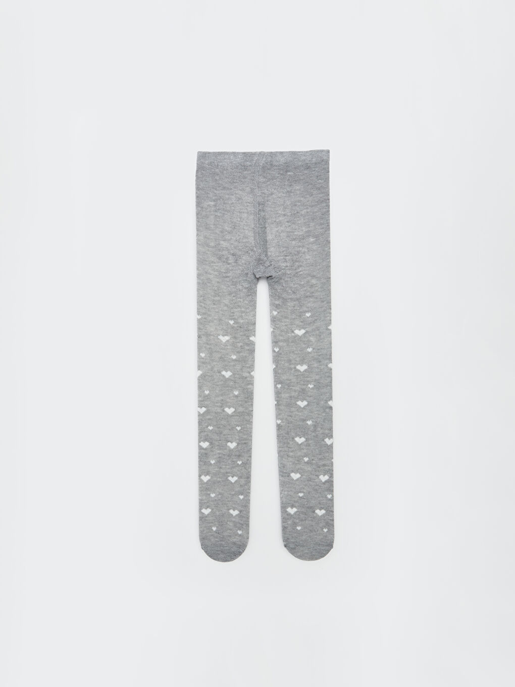 Gri Baskılı Kız Bebek Külotlu Çorap