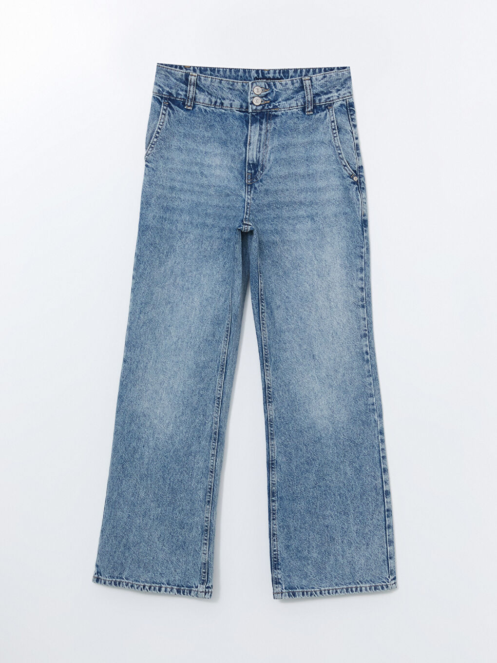 LCW Jeans Indigo Wideleg Kadın Jean Pantolon - 4
