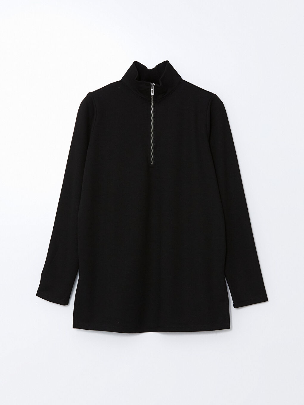 Siyah Dik Yaka Kadın Tunik-4