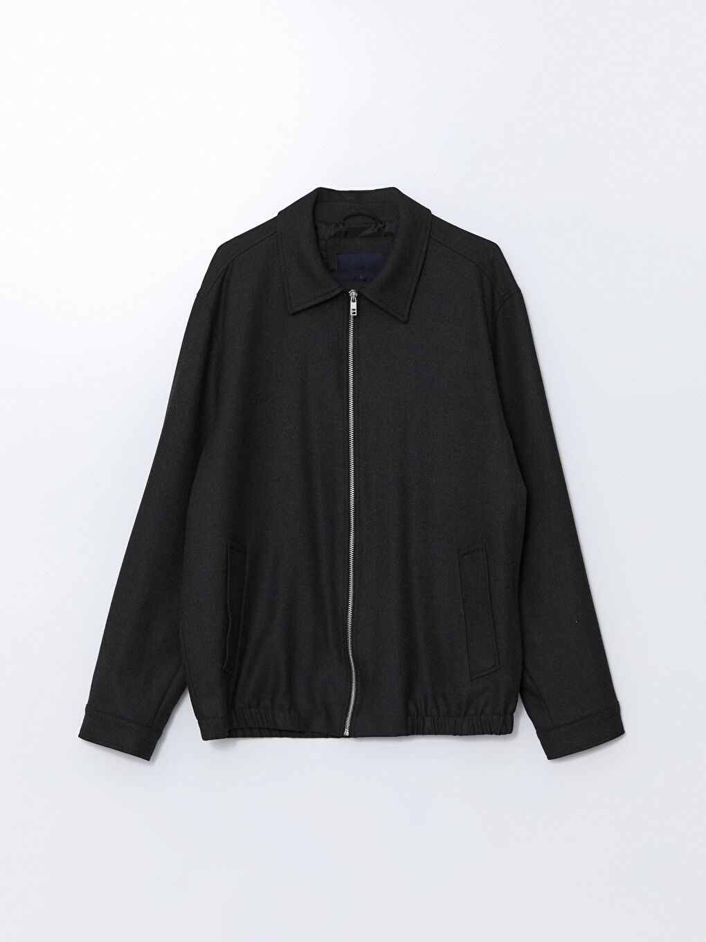 Antrasit Standart Kalıp Gömlek Yaka Erkek Mont-5