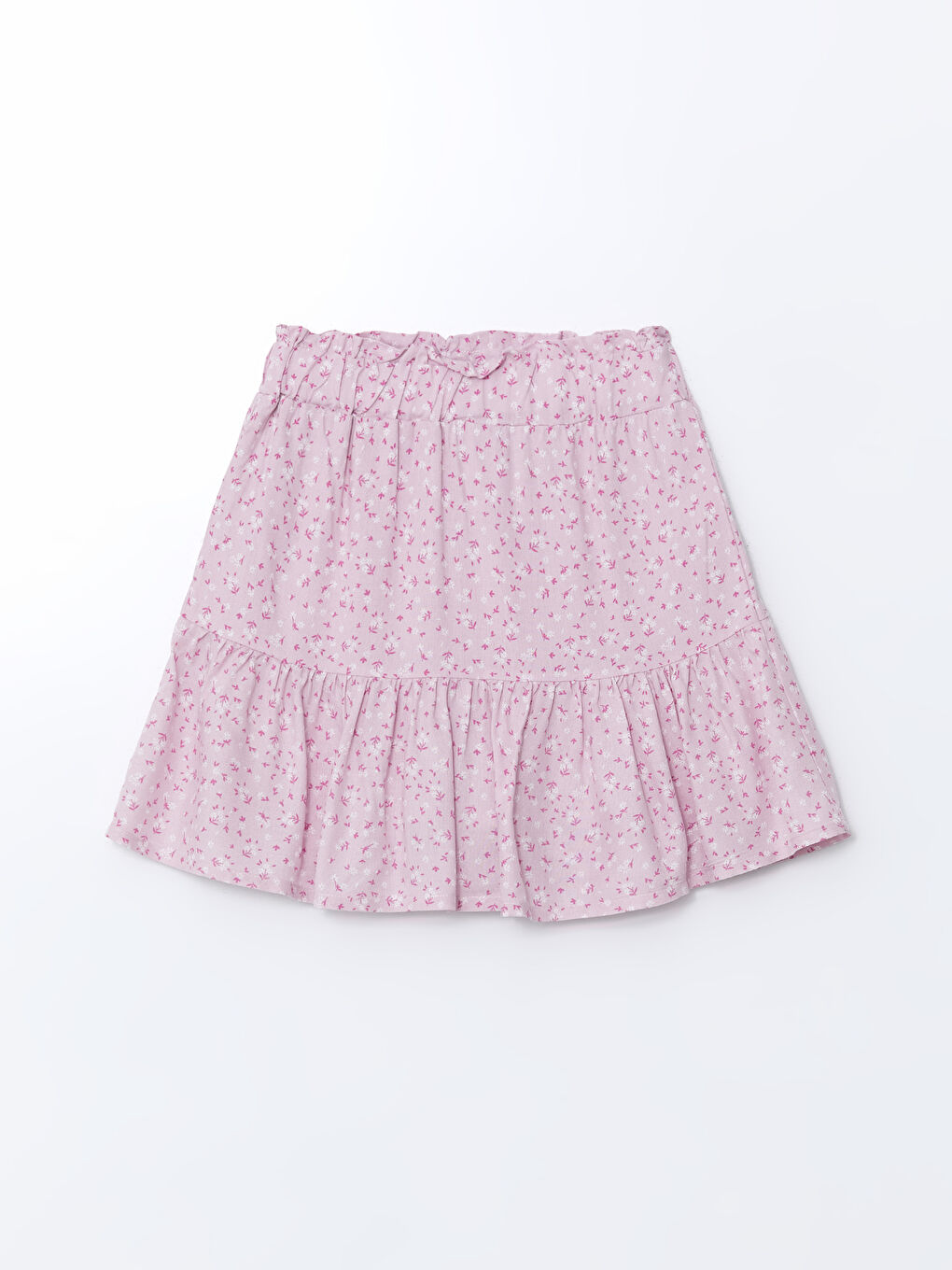 Floral Girl's Skirt with Elastic Waist -S5LY42Z4-LT3