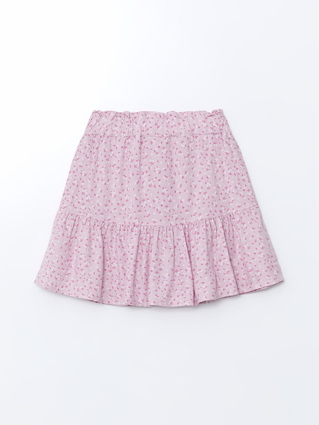 Floral Girl's Skirt with Elastic Waist -S5LY42Z4-LT3