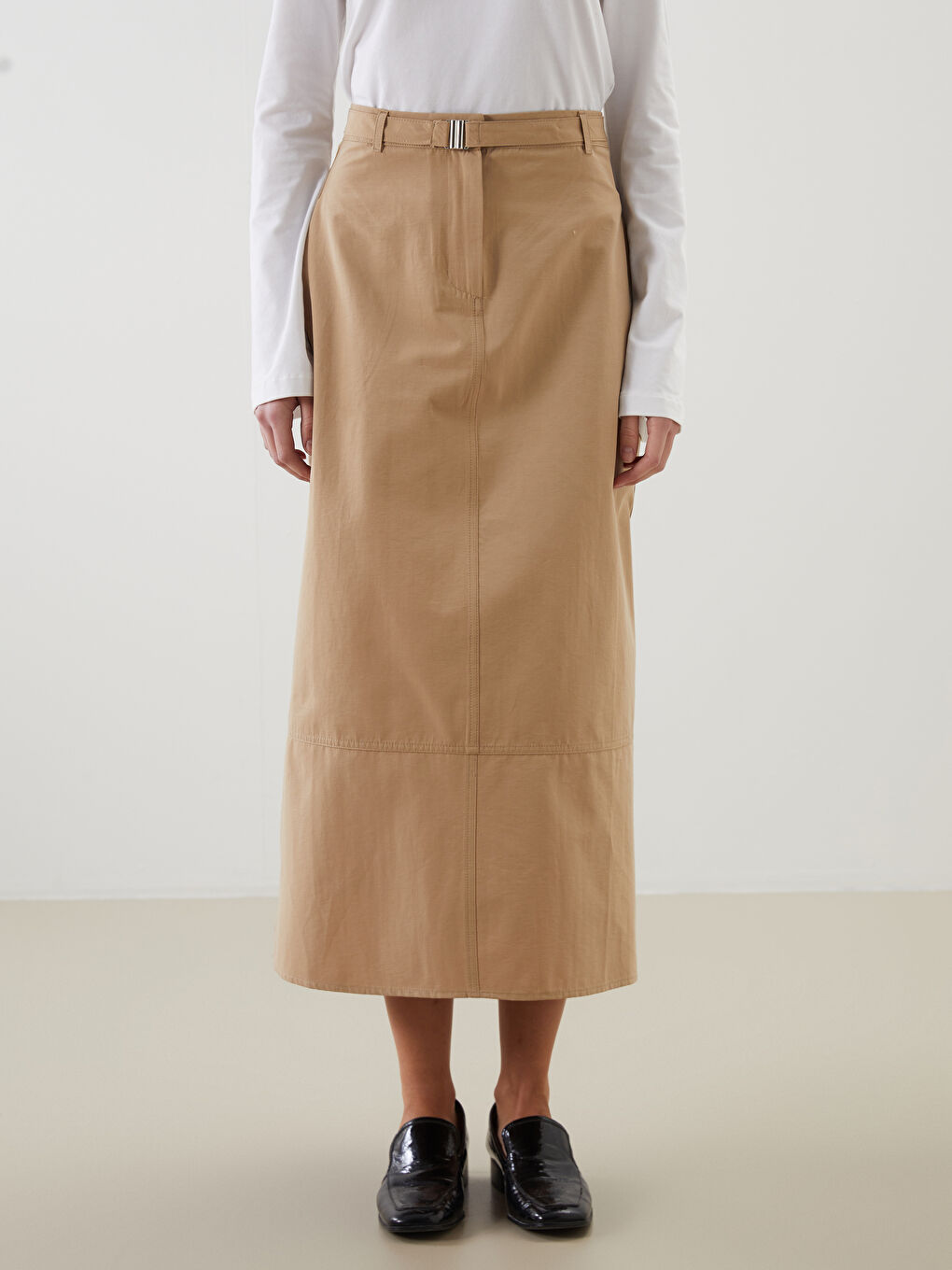 Belted Slim Fit Women's Skirt -S5LY52Z8-Z6B