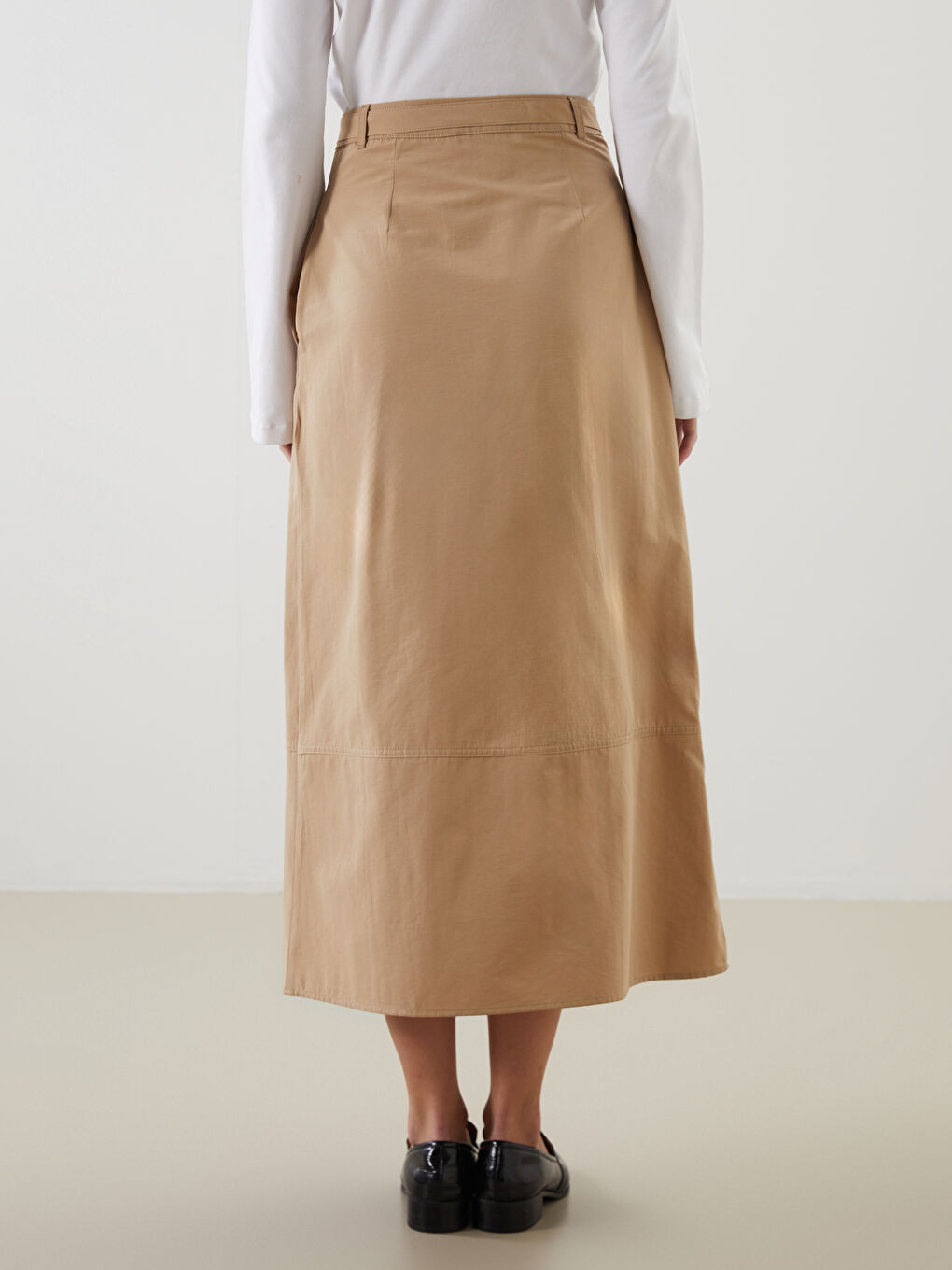 Belted Slim Fit Women's Skirt -S5LY52Z8-Z6B