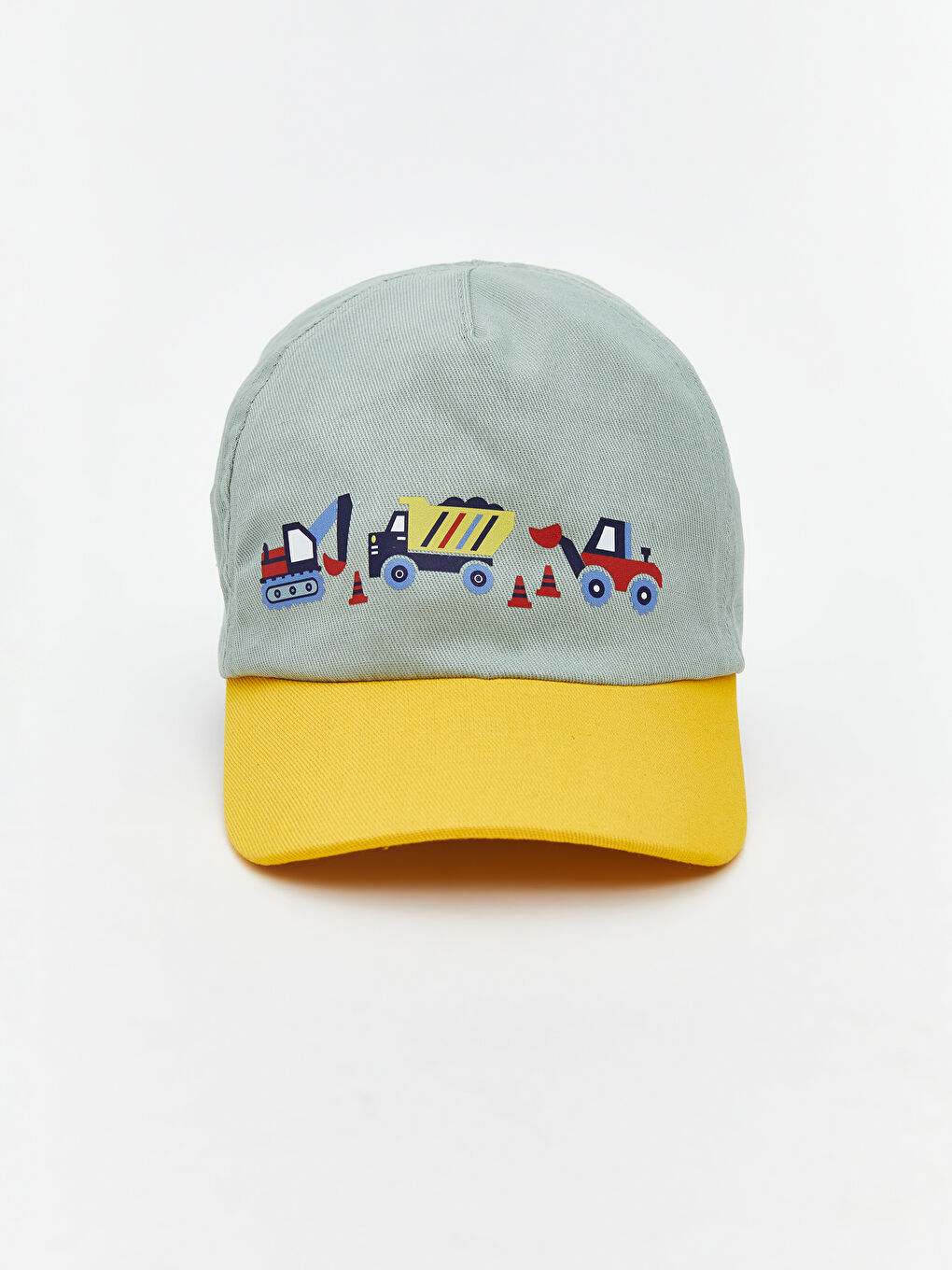 Yeşil Araba Nakışlı Erkek Bebek Kep Şapka