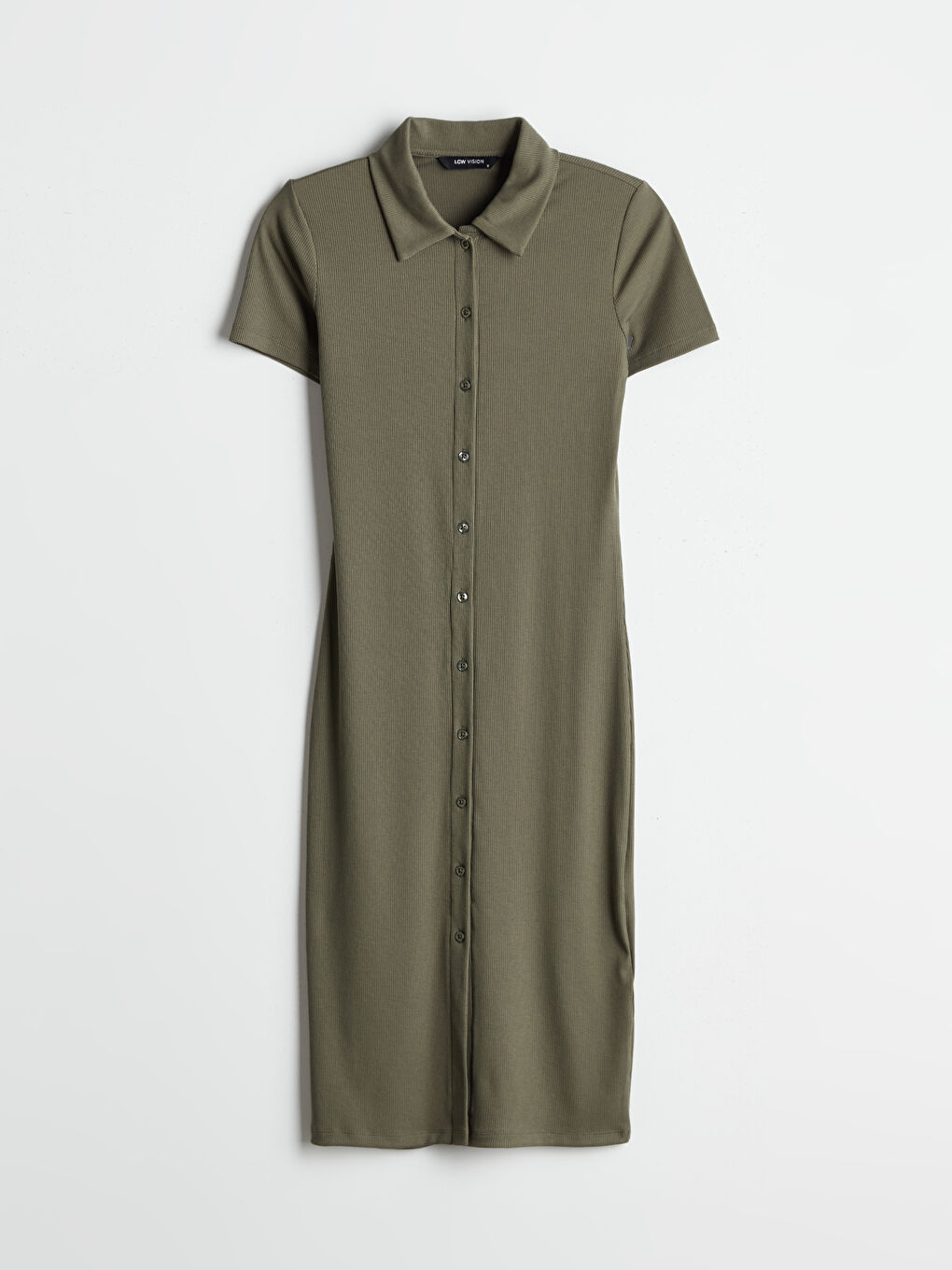 LCW Vision Woman KHAKI Shirt Dress -S5M002Z8-HDJ