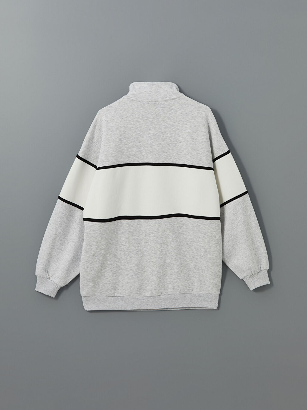 Stand-Up Collar Copenhagen Printed Oversized Women'S Sweatshirt -S5M043Z8-D5P