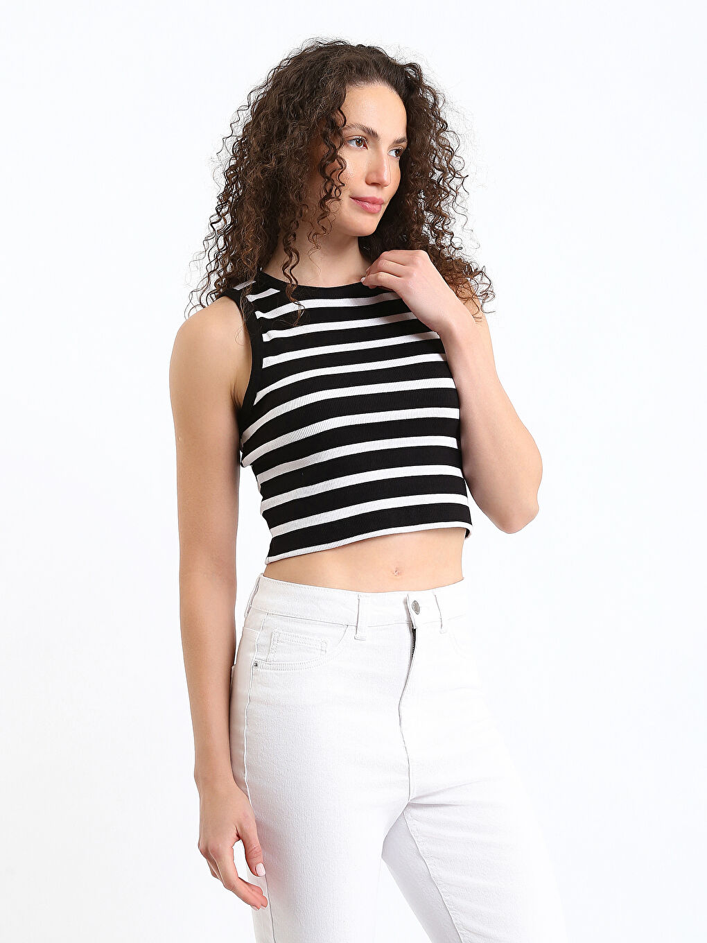 Crew Neck Women's Tank Top-3