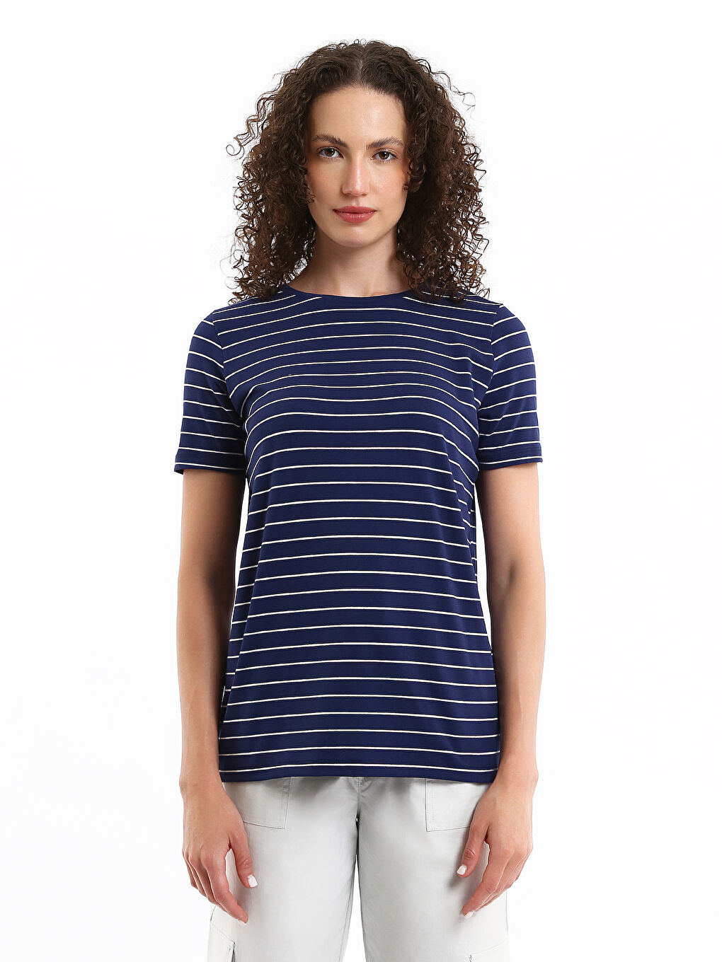 Crew Neck Striped Women's T-Shirt
