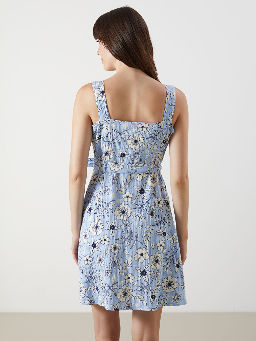 Sweetheart Neck Floral Dress -S5M074Z8-LQQ