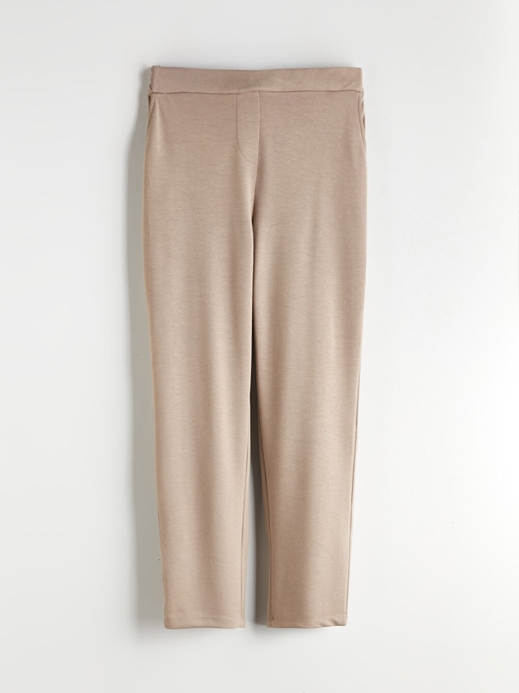 Karışık Beli Lastikli Kadın Pantolon-4