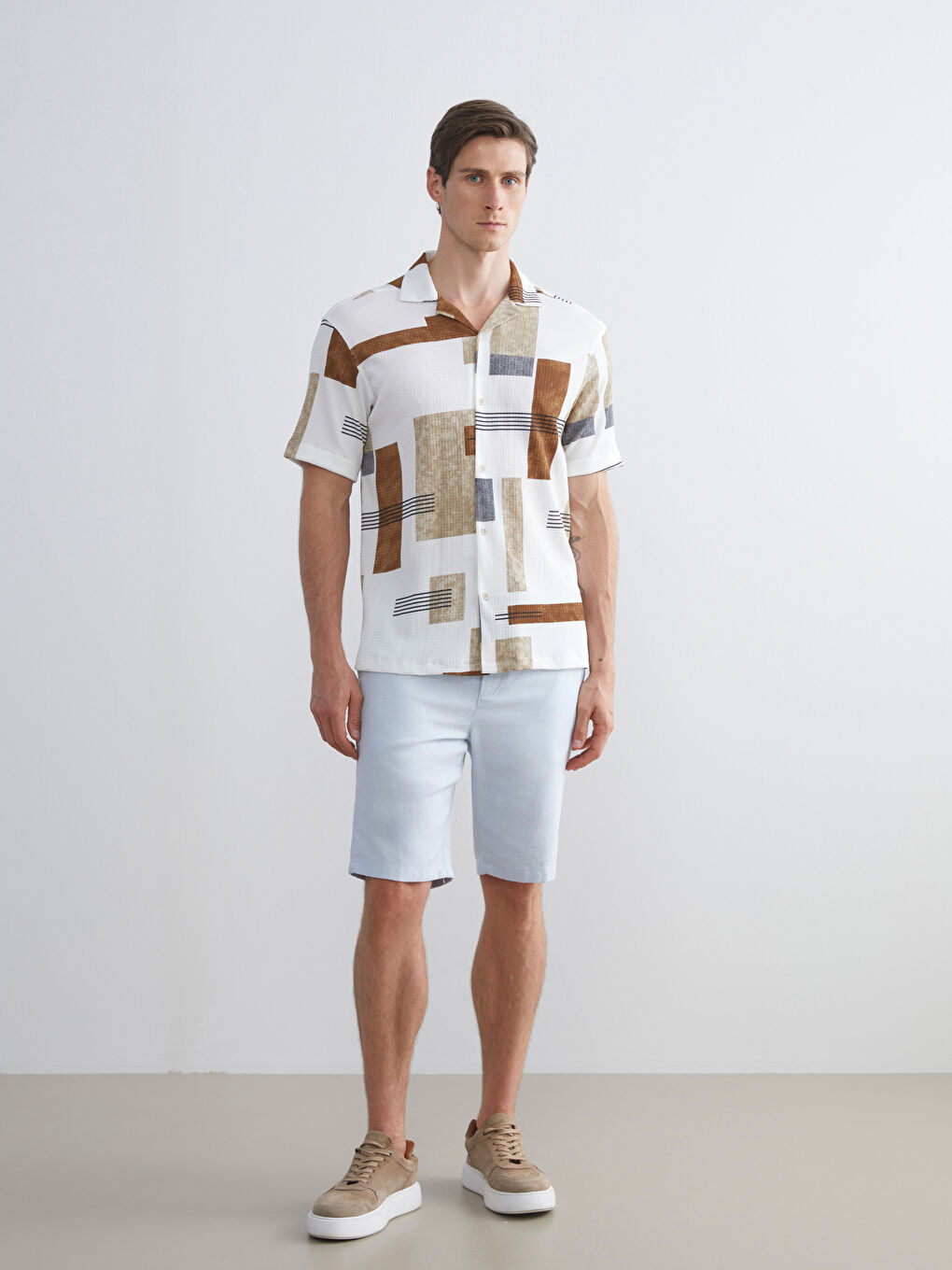 Karışık Standart Kalıp Erkek Şort