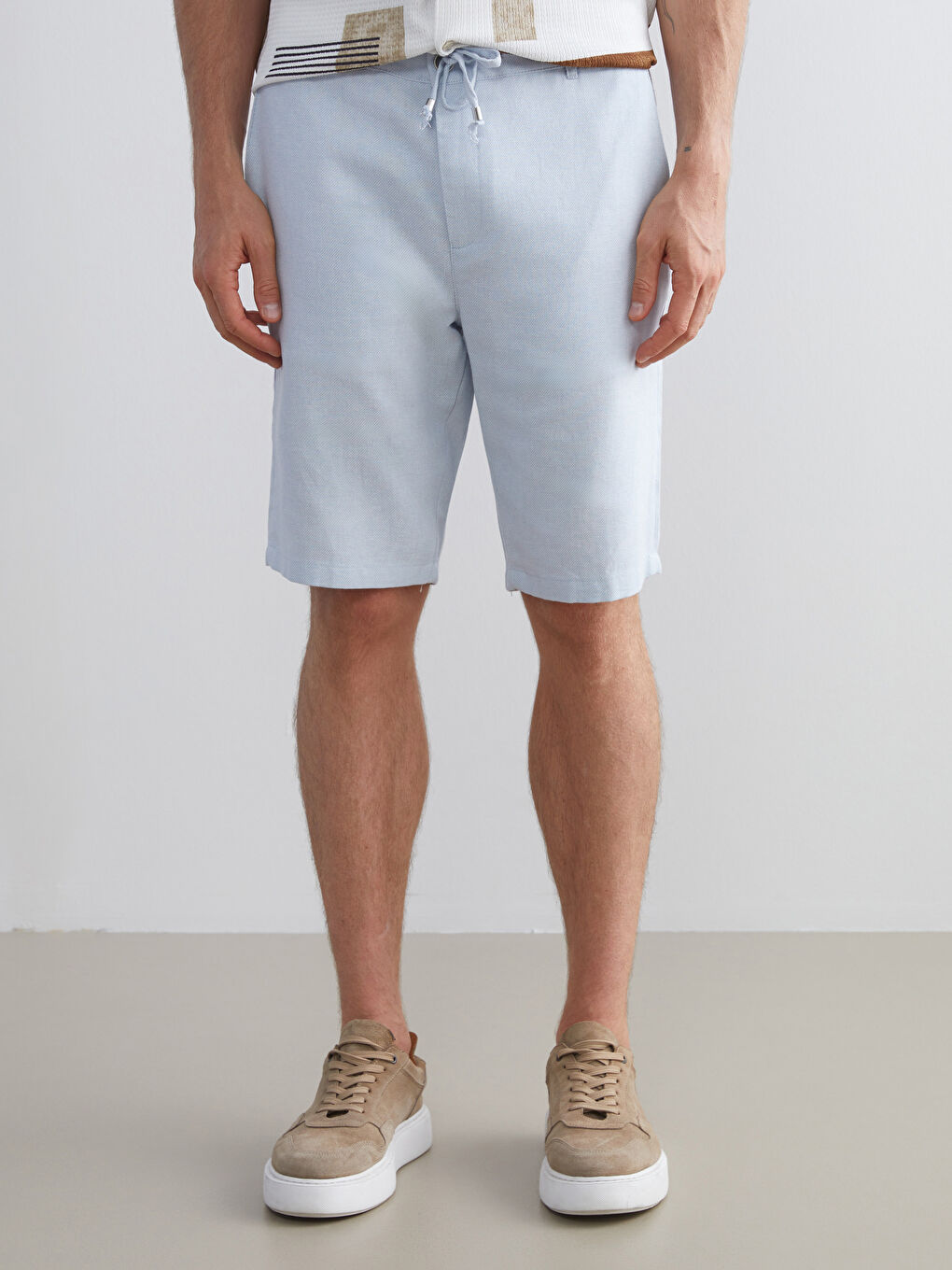 Karışık Standart Kalıp Erkek Şort-1