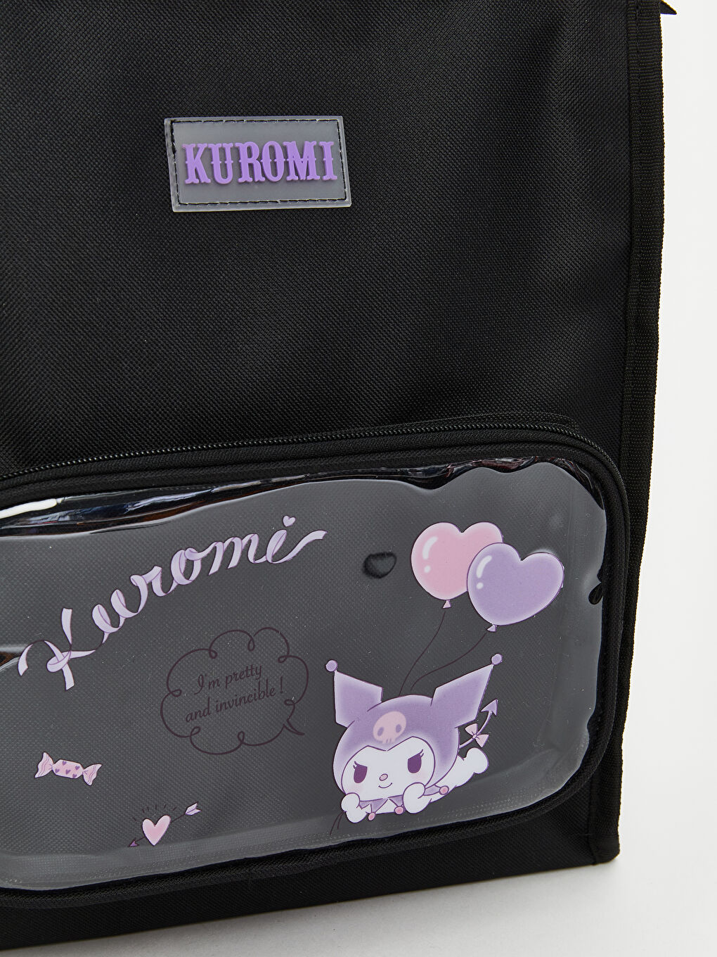 Siyah Kuromi Baskılı Kız Çocuk Kol Çantası-6
