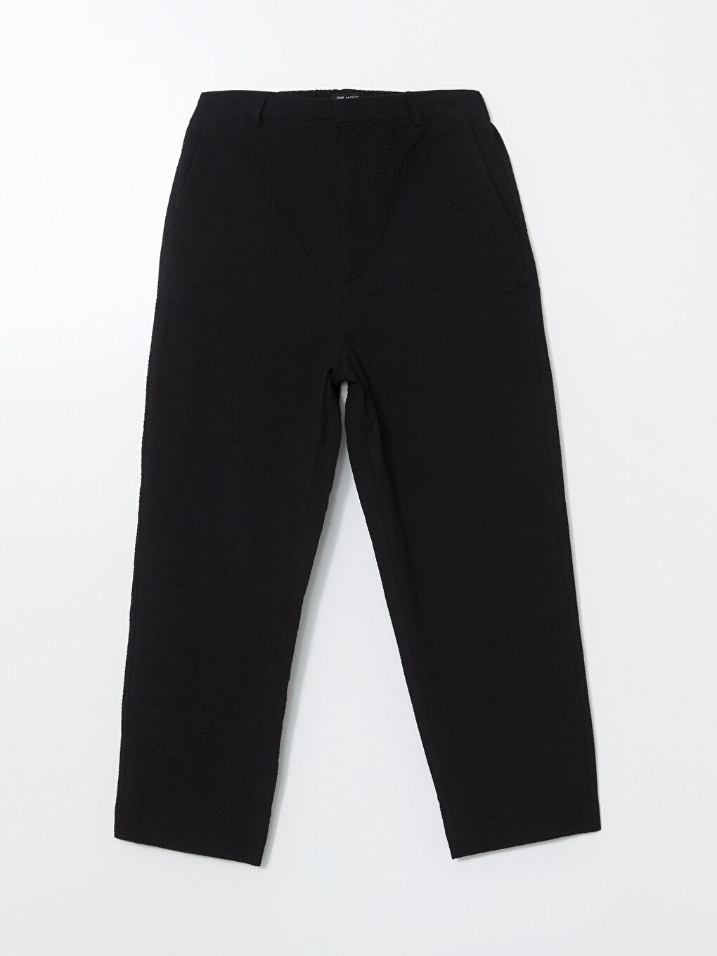 LCW Modest Siyah Loose Fit Dokulu Kadın Pantolon - 4
