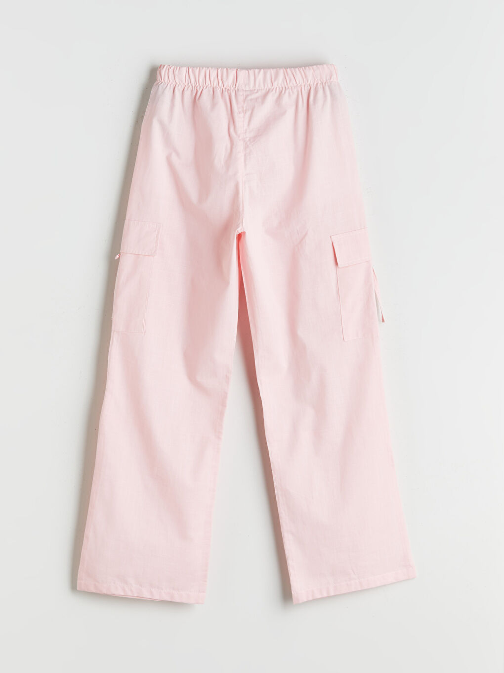 Karışık Beli Lastikli Kız Çocuk Kargo Pantolon-1