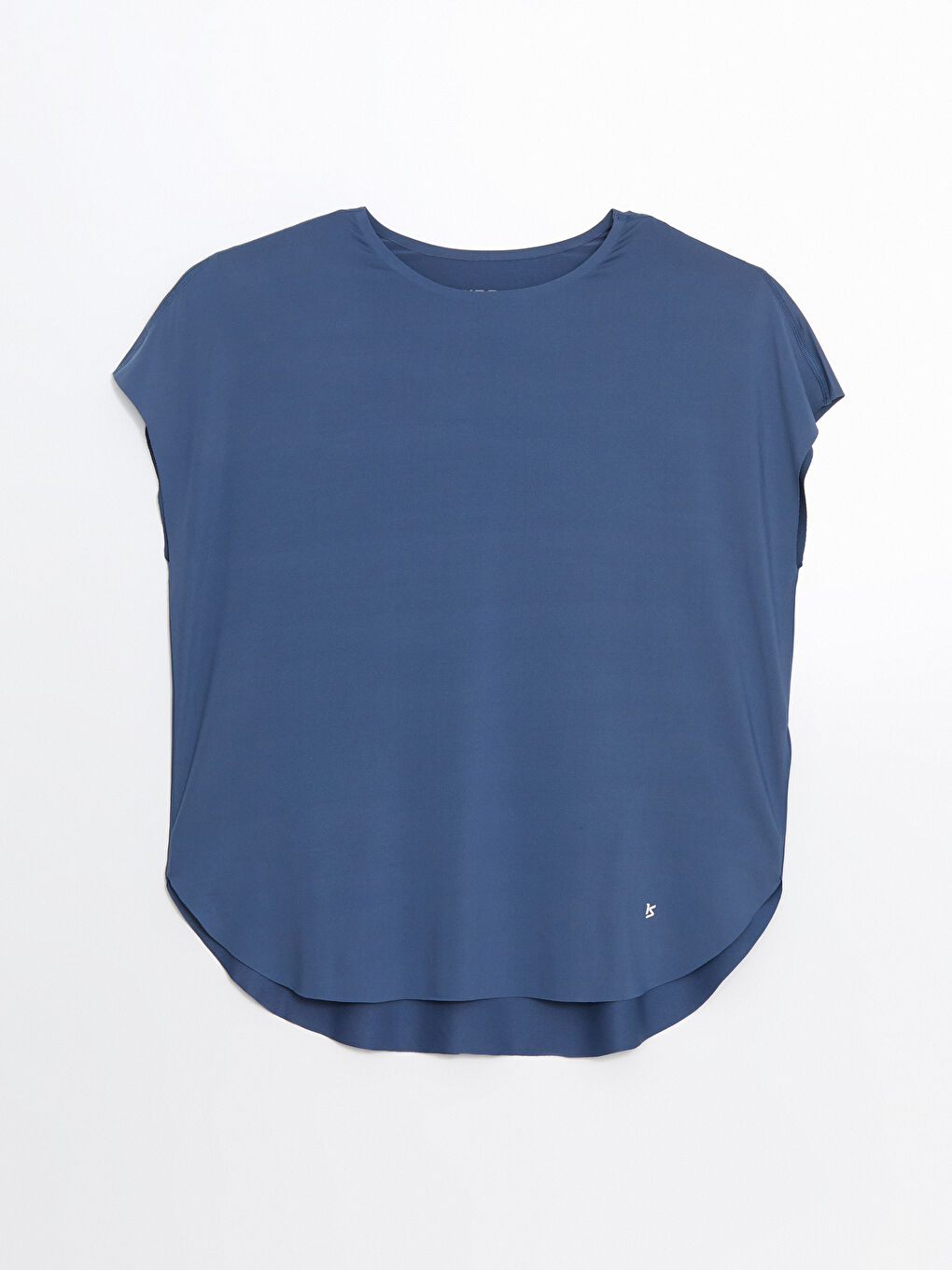 Mavi Bisiklet Yaka Oversize Kadın Spor Tişört-4