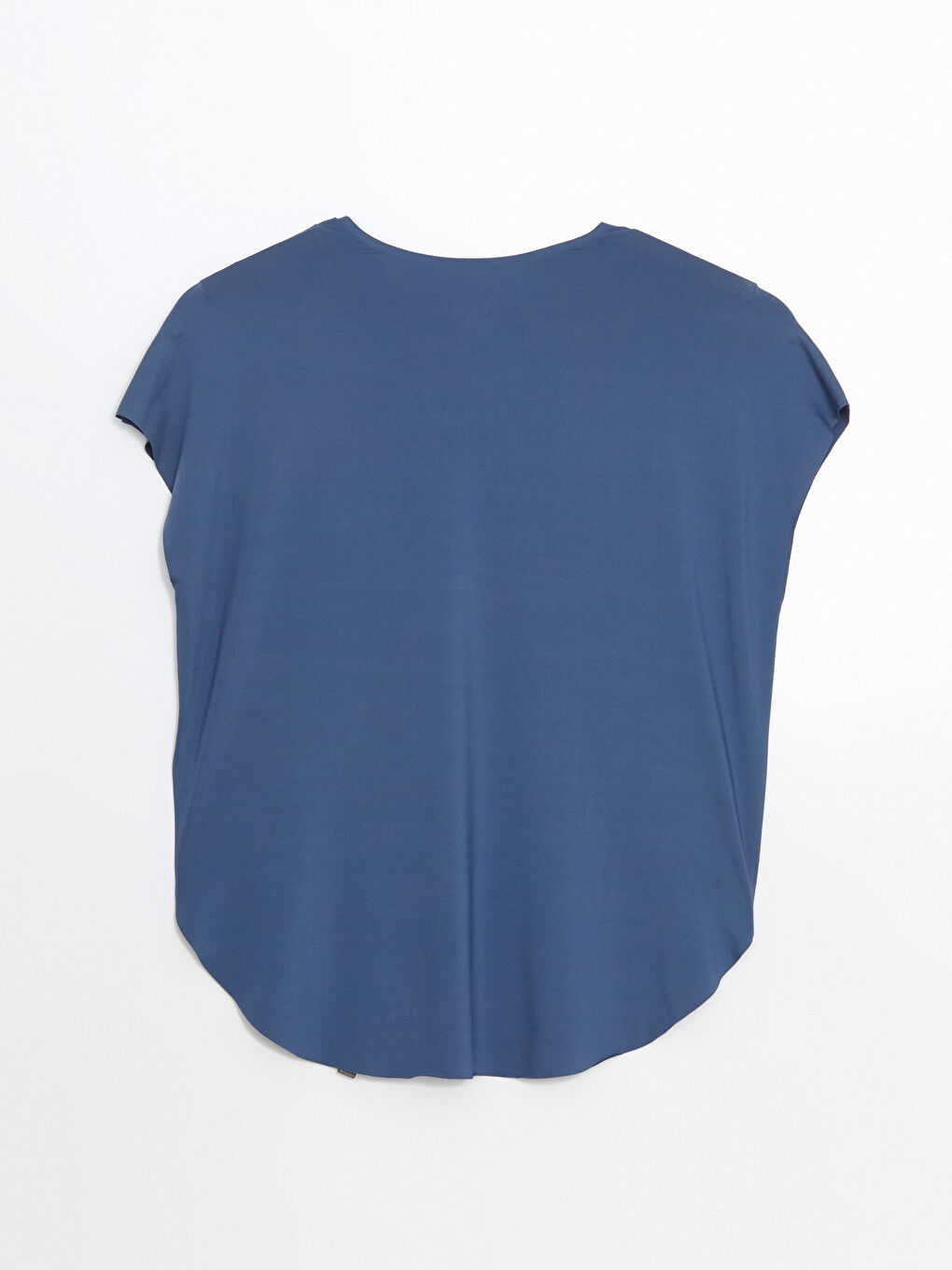 Mavi Bisiklet Yaka Oversize Kadın Spor Tişört-5